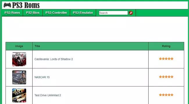 موقع PS3 ROMS