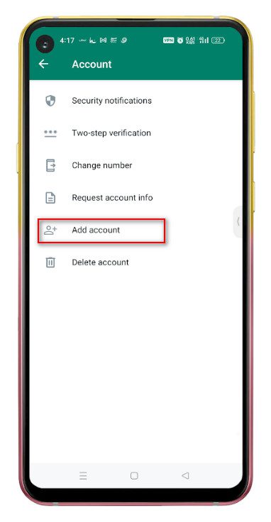اضافة رقم هاتف ثاني