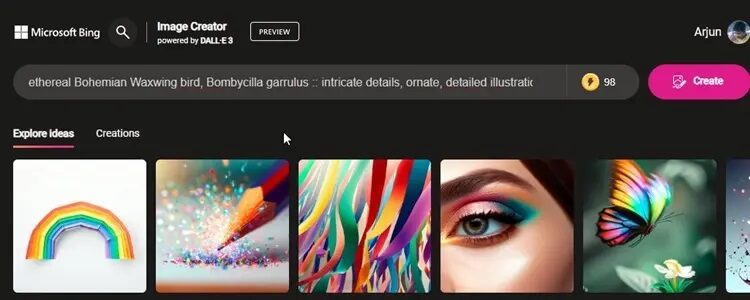 استخدام نموذج Dall-E 3 في أداة Bing Image Creator مجانًا